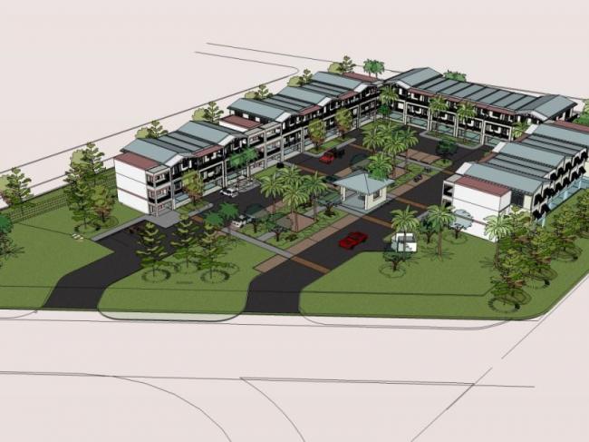 Modern Multi-Story Residential Model in SketchUp