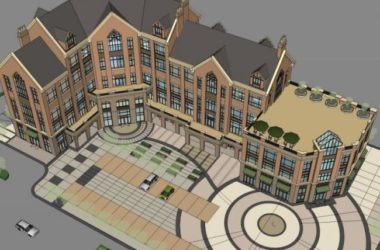 SketchUp Business Model: Designing a Multi-Story British-Style Commercial Building-BIM WORLD