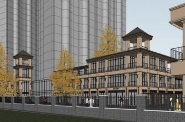 SketchUp Business Model: Multi-Story Classical Commercial Street Design-BIM WORLD