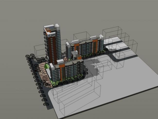 Modern High-Rise Residential Complex | SketchUp Architectural Model