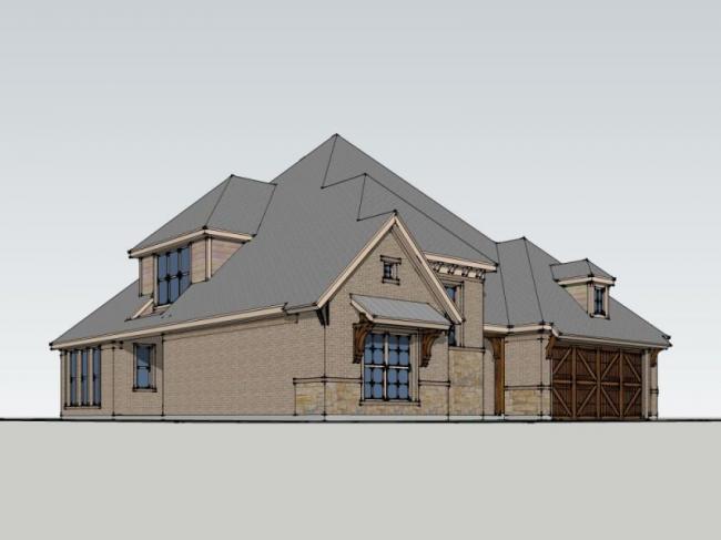 Modern Low-Rise Residential Model in SketchUp