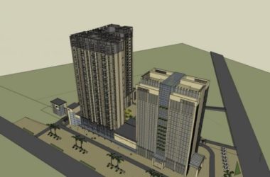 SketchUp Residential Model: High-Rise Living with Ground-Floor Retail and Office Spaces in Classic Style-BIM WORLD