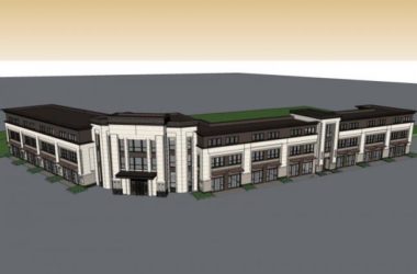 SketchUp Business Model: Modern Multi-Story Business Center Design-BIM WORLD