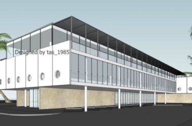 Modern Multi-Story Office Building Model in SketchUp-BIM WORLD