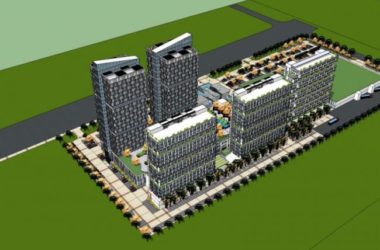 Modern Multi-Story Commercial and Residential Complex in SketchUp-BIM WORLD
