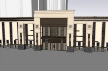 SketchUp Business Model: Modern Low-Rise Commercial Building Complex-BIM WORLD