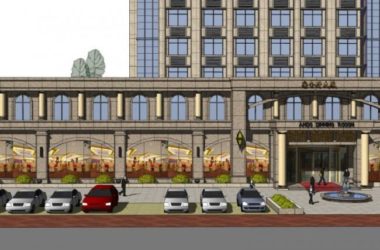 SketchUp Business Model: Multi-Story Classical Style Banquet Hall Design-BIM WORLD