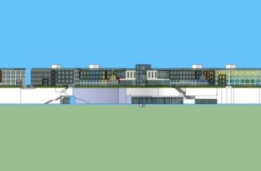 Modern Sunken Multi-Story Office Park Model in SketchUp-BIM WORLD