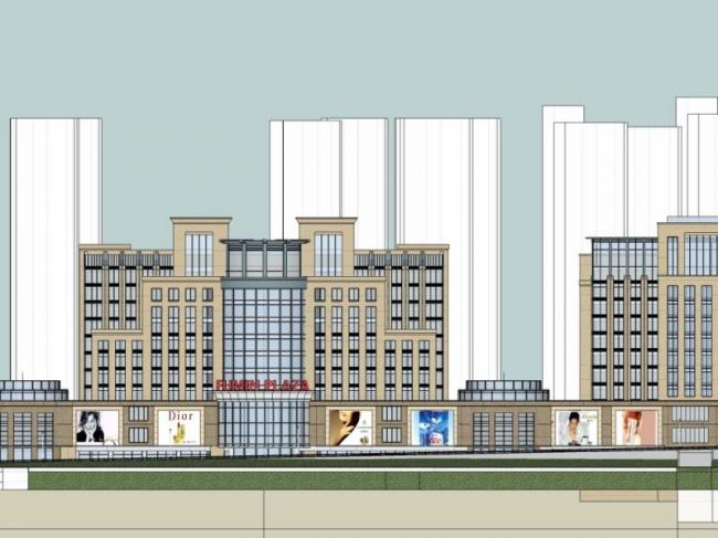 SketchUp Office Model: Classical-Style High-Rise Office Complex