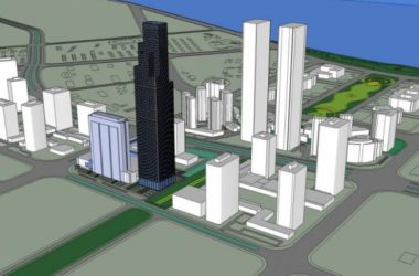 SketchUp Model of a Modern Super High-Rise Urban Complex: Office, Hotel, and Commercial Spaces-BIM WORLD