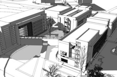 Modern Multi-Story Office Building Model in SketchUp-BIM WORLD