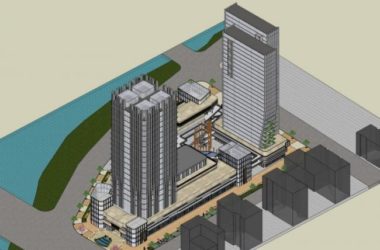 SketchUp Complex Model: Multi-Story Urban Development with Residential, Office, and Hotel Spaces in Modern Style-BIM WORLD