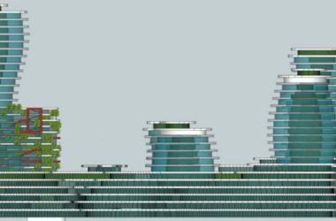 SketchUp Complex Model: Multi-Story Commercial, Residential, Office, and Modern Hotel Design-BIM WORLD