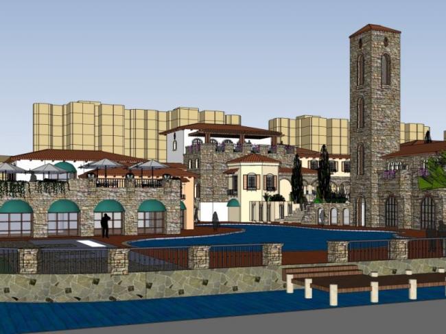 SketchUp Business Model: Designing a Multi-Story Spanish-Style Clubhouse