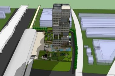 SketchUp Model: Modern High-Rise Energy-Efficient Office Building-BIM WORLD