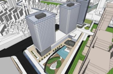 SketchUp Complex Model: Multi-Story Modern Commercial Building with Offices and Hotel-BIM WORLD