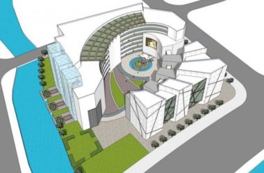 SketchUp Business Model: Modern Multi-Story Commercial Complex Design-BIM WORLD