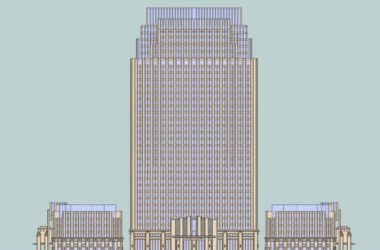 Modern High-Rise Office Building Model in SketchUp-BIM WORLD