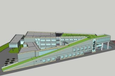 Modern Multi-Story Elderly Care Center and Medical Building SketchUp Model-BIM WORLD