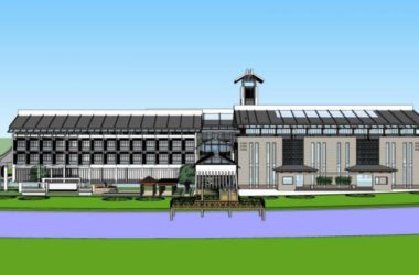 SketchUp Cultural Model: Multi-Story Exhibition Hall Featuring Traditional Chinese Architecture-BIM WORLD