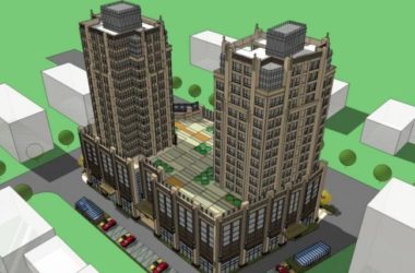 Detailed SketchUp Model of a Multi-Story Commercial and Residential Complex in Classical Style-BIM WORLD