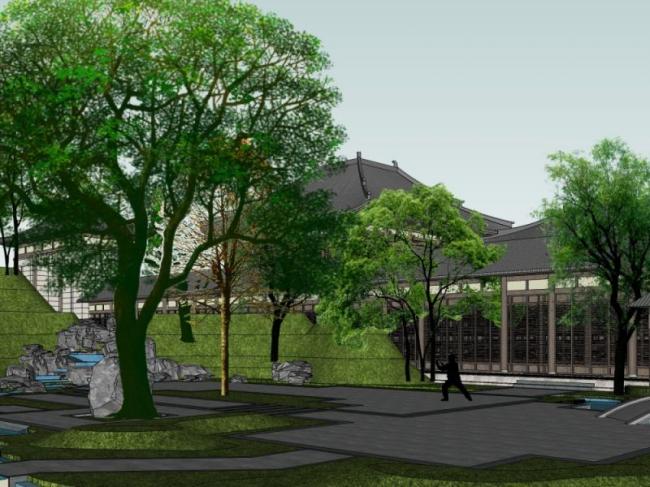 SketchUp Landscape Models: Garden, Courtyard, and Traditional Chinese Designs