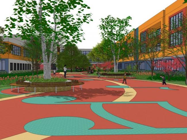 Modern Campus and School Landscape Models in SketchUp