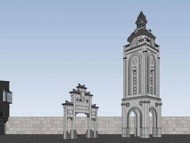 SketchUp Business Model: Designing a Multi-Story Chinese-Style Club