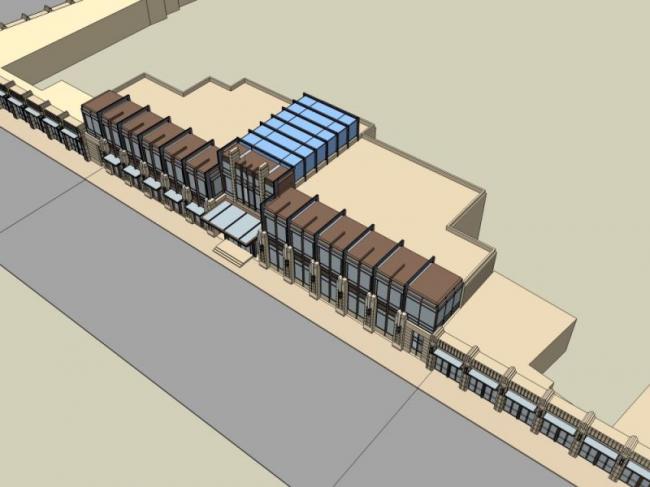 SketchUp Business Model: Modern Low-Level Clubhouse Design