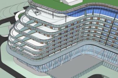 Modern Multi-Story Hotel Model in SketchUp-BIM WORLD
