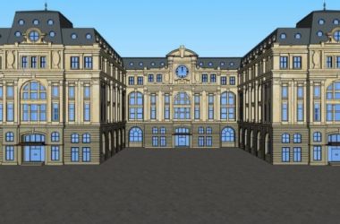 Multi-Story European Classical Style Office Model in SketchUp-BIM WORLD