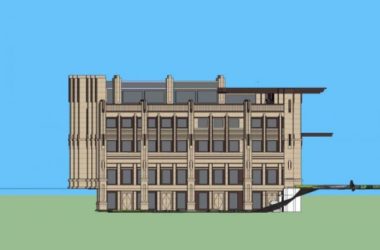 SketchUp Business Model: Modern Multi-Story Commercial Club Design-BIM WORLD