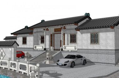 SketchUp Residential Models: Low-Rise, Traditional, and Chinese-Style Designs-BIM WORLD