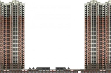 Classic-Style High-Rise Residential Building with Ground Floor Commercial Space | SketchUp Model-BIM WORLD