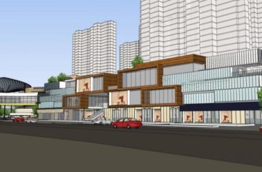 SketchUp Business Model: Modern Multi-Story Commercial Pedestrian Street Design-BIM WORLD