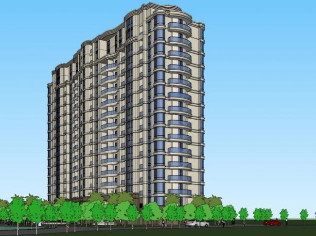 Modern High-Rise Residential Buildings | SketchUp Architectural Model