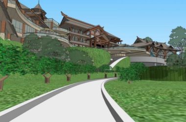 SketchUp Business Model: Clubhouse in a Modern Chinese Style-BIM WORLD