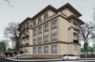 Classical Multi-Story Hotel Model in SketchUp-BIM WORLD