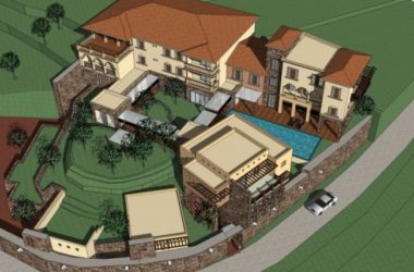 SketchUp Business Model: Multi-Story Classical Style Clubhouse Design-BIM WORLD
