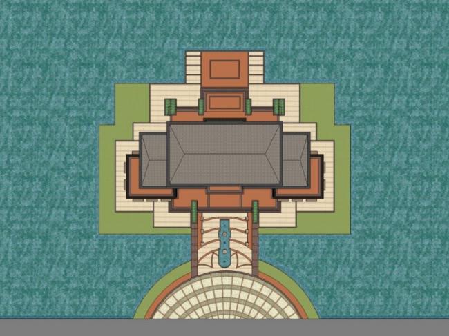SketchUp Business Model Featuring Clubhouse in European Classical Style