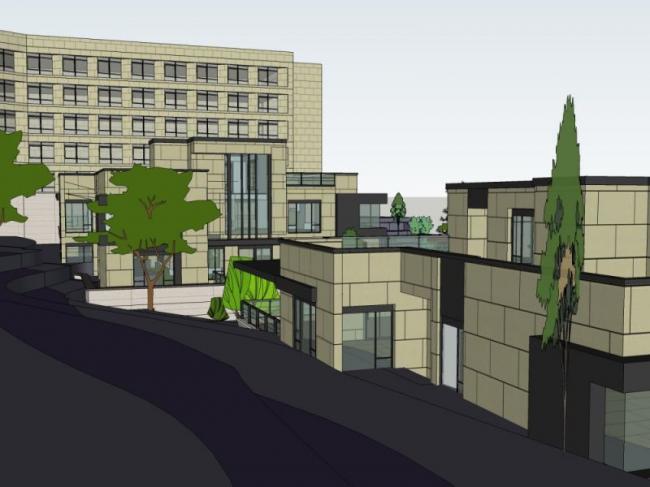 Modern Multi-Story Resort Hotel Cluster | SketchUp Model