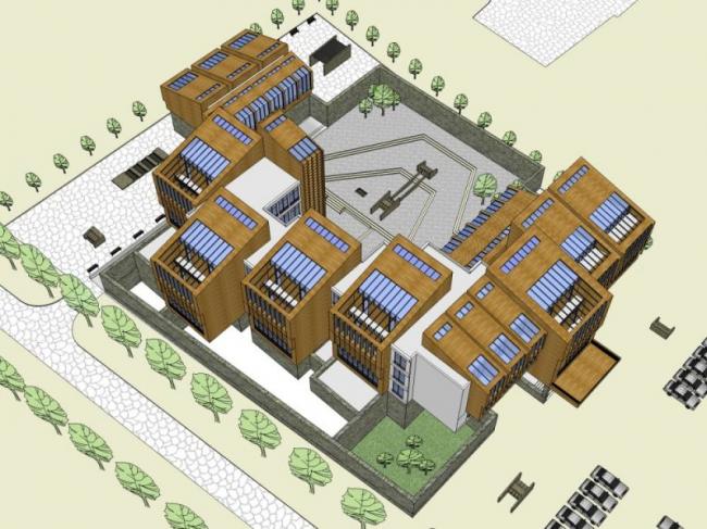 SketchUp Business Model: Designing a Modern Multi-Story Clubhouse