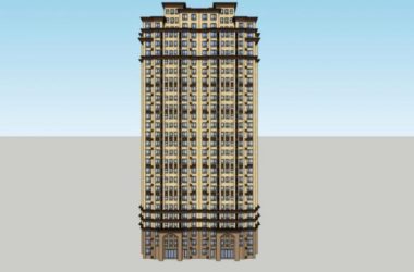 SketchUp Residential Models: Classical-Style High-Rise Buildings-BIM WORLD