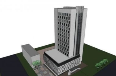 Modern High-Rise Hotel Model in SketchUp-BIM WORLD
