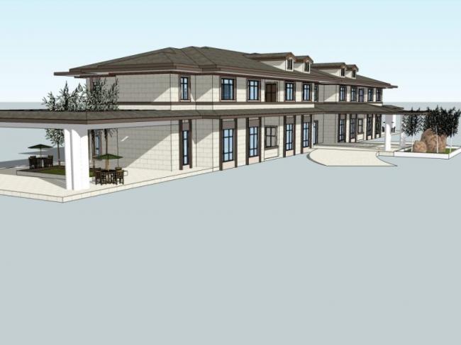 Modern Clubhouse Design with SketchUp Business Model