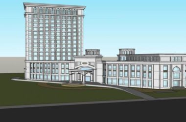 Modern High-Rise Office Building Model in SketchUp-BIM WORLD