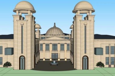 SketchUp Business Model: Multi-Story Classical Style Clubhouse Design-BIM WORLD