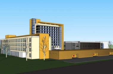 Modern Multi-Story Office Building Model in SketchUp-BIM WORLD