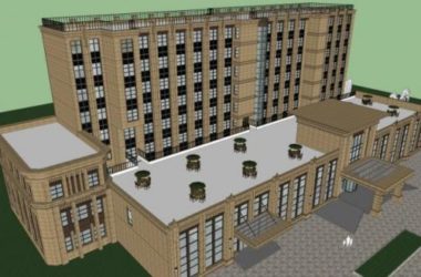 Modern Multi-Story Hotel Model in SketchUp-BIM WORLD