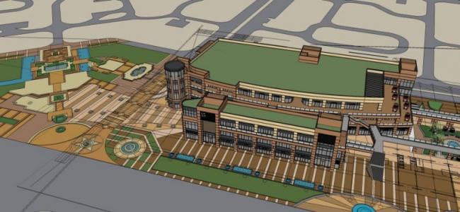 SketchUp Business Model: Designing a Modern Multi-Story Commercial Building